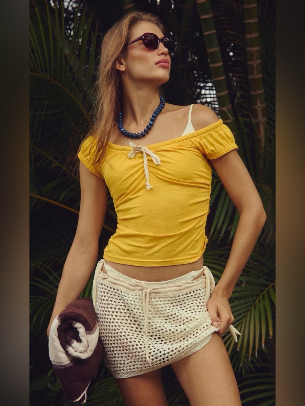 FP Beach| ‘Glimmer Fauxchet’ Cover Up Skirt